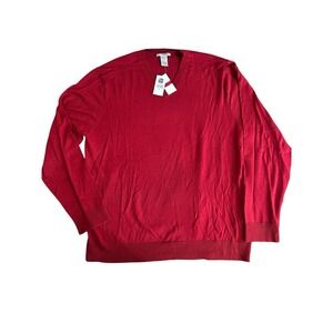 GAP NWT Italian Merino Wool V-Neck Sweater Mens SZ XL